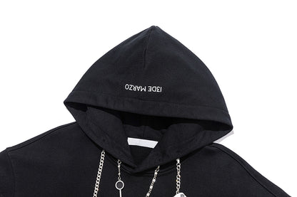 13DE MARZO Sheriff Bear Charm Chain Hoodie