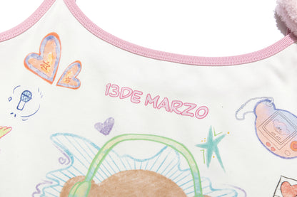 13DE MARZO Musical Festvial Bear Camisole - 13DE MARZO