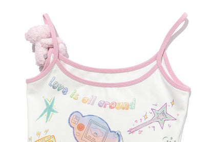 13DE MARZO Musical Festvial Bear Camisole - 13DE MARZO