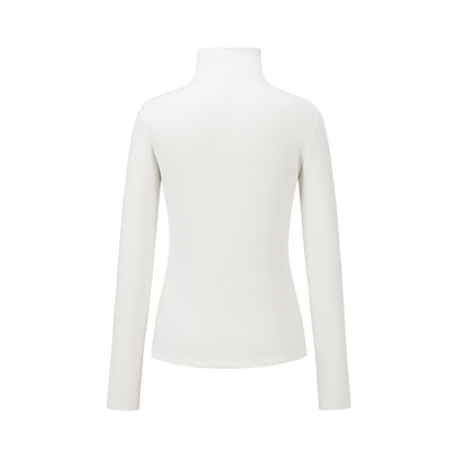 13DE MARZO Knit Turtleneck Base Layer Beige