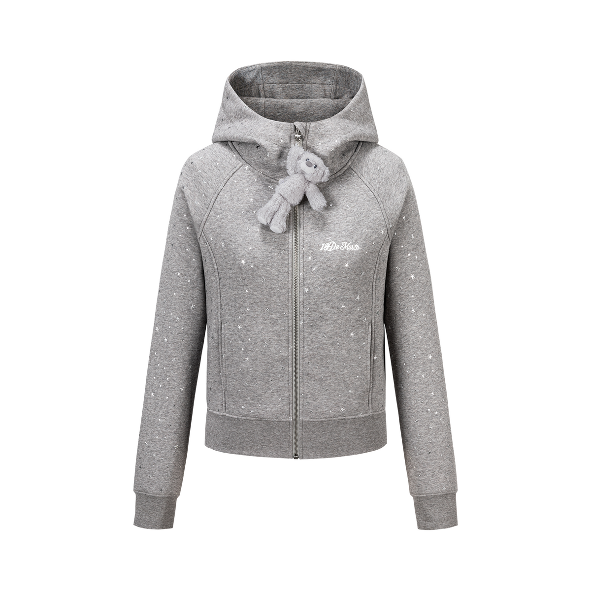 13DE MARZO Galaxy Spark Slim Fit Hoodie Grey