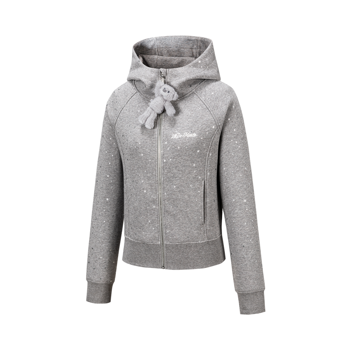 13DE MARZO Galaxy Spark Slim Fit Hoodie Grey