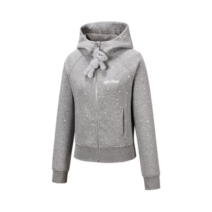 13DE MARZO Galaxy Spark Slim Fit Hoodie Grey
