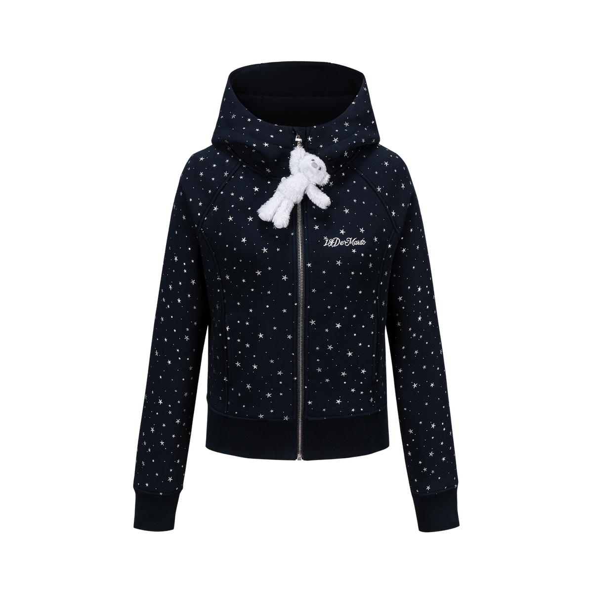 13DE MARZO Galaxy Spark Slim Fit Hoodie Navy Blue