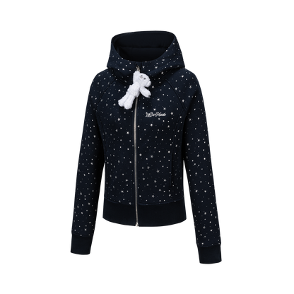 13DE MARZO Galaxy Spark Slim Fit Hoodie Navy Blue
