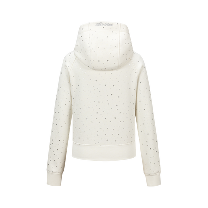 13DE MARZO Galaxy Spark Slim Fit Hoodie Beige