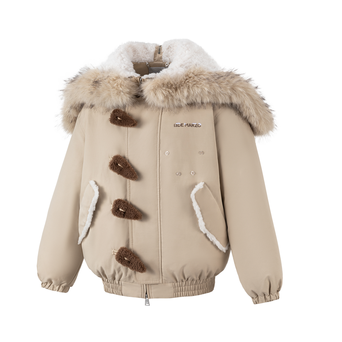 13DE MARZO Snow Bear Padded Jacket Almond