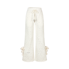 13DE MARZO Galaxy Spark Micro Flare Sweatpants Beige