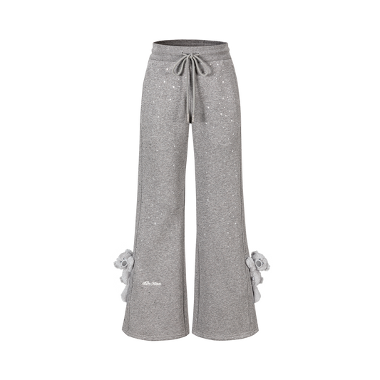 13DE MARZO Galaxy Spark Micro Flare Sweatpants Grey