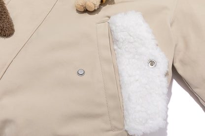 13DE MARZO Snow Bear Padded Jacket Almond