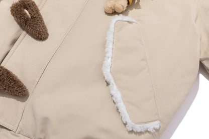 13DE MARZO Snow Bear Padded Jacket Almond
