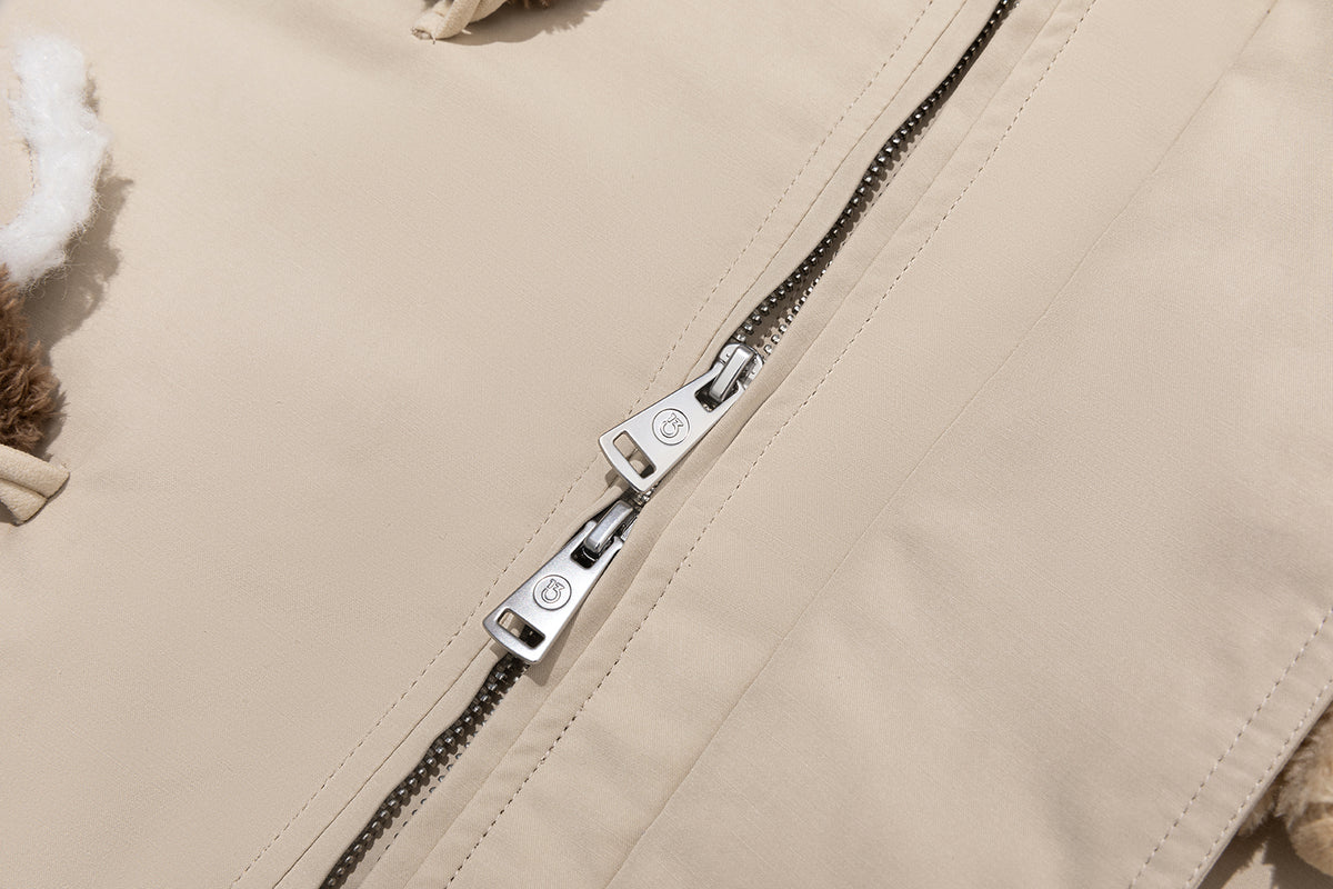 13DE MARZO Snow Bear Padded Jacket Almond