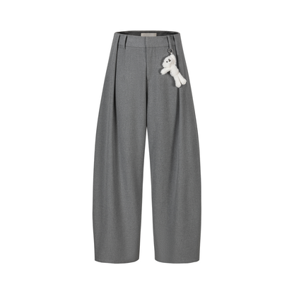 13DE MARZO Doozoo Pleated Dress Pants Grey