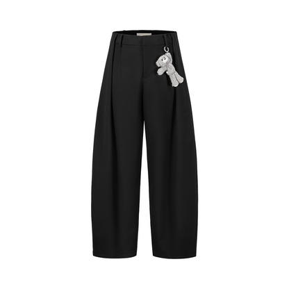 13DE MARZO Doozoo Pleated Dress Pants Black