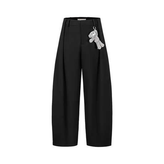 13DE MARZO Doozoo Pleated Dress Pants Black