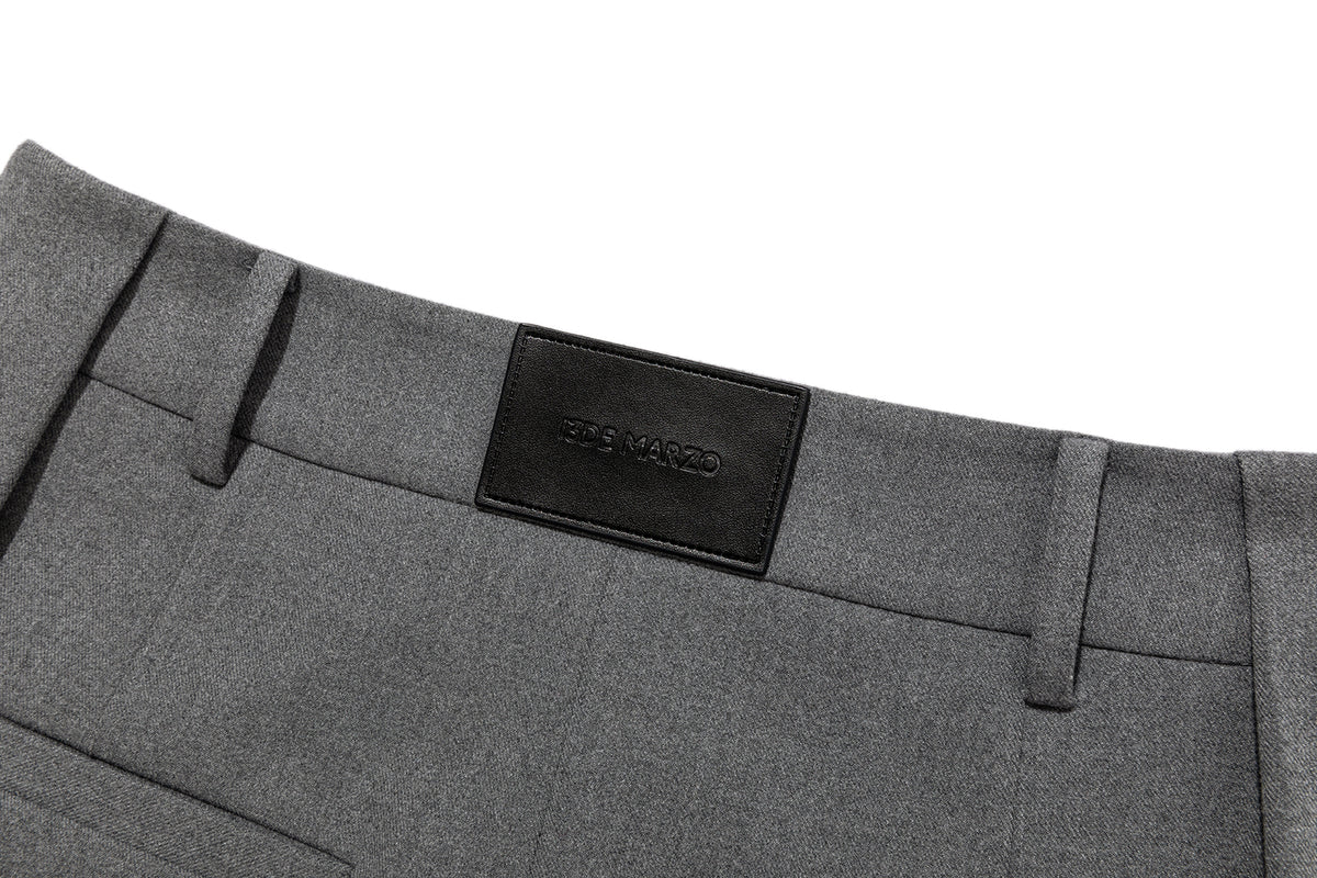 13DE MARZO Doozoo Pleated Dress Pants Grey