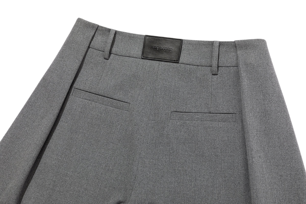 13DE MARZO Doozoo Pleated Dress Pants Grey