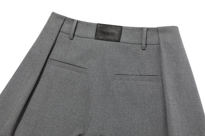 13DE MARZO Doozoo Pleated Dress Pants Grey