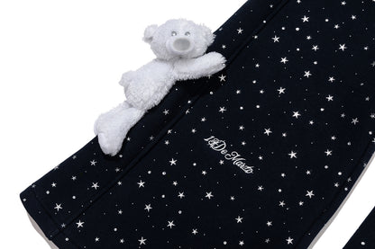13DE MARZO Galaxy Spark Micro Flare Sweatpants Navy Blue