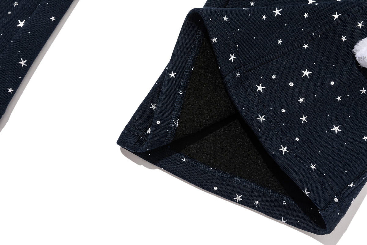 13DE MARZO Galaxy Spark Micro Flare Sweatpants Navy Blue
