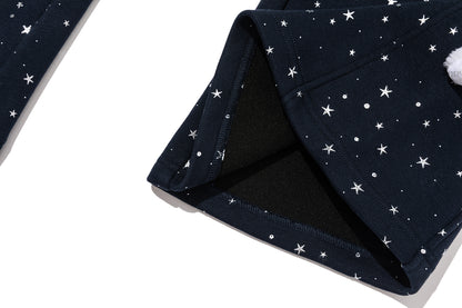 13DE MARZO Galaxy Spark Micro Flare Sweatpants Navy Blue