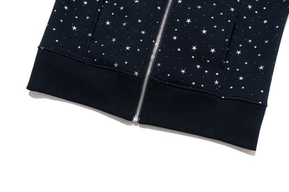 13DE MARZO Galaxy Spark Slim Fit Hoodie Navy Blue