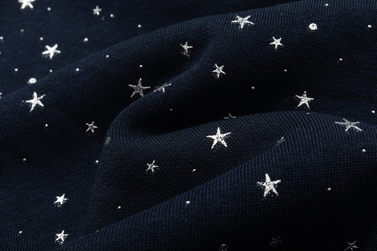 13DE MARZO Galaxy Spark Slim Fit Hoodie Navy Blue