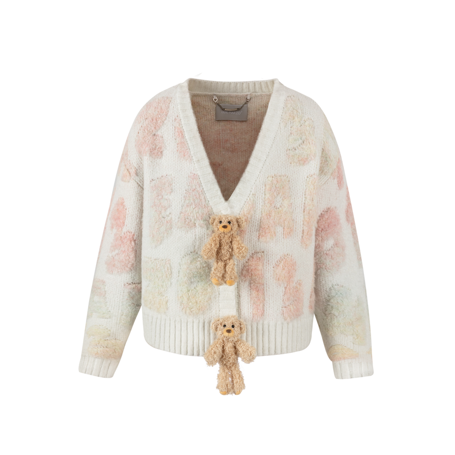13DE MARZO Gradient Logo Cardigan - 13DE MARZO