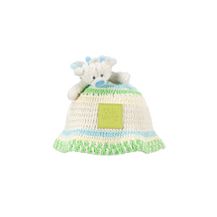 13DE MARZO Floral Bear Knit Hat