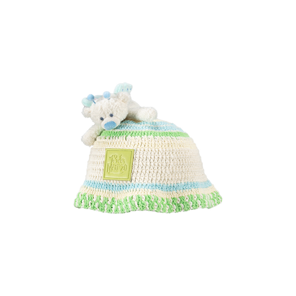 13DE MARZO Floral Bear Knit Hat - 13DE MARZO