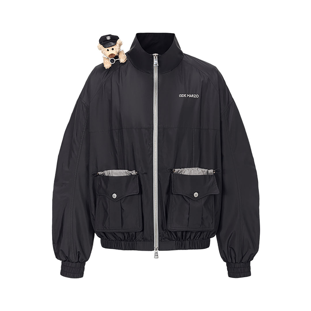 13DE MARZO Sheriff Bear Sports Jacket Black - 13DE MARZO