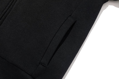 13DE MARZO Doozoo Fur Collar Hoodie Black