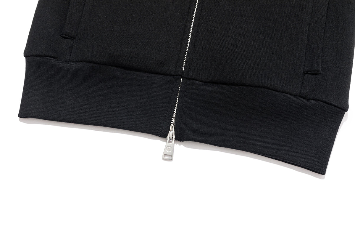 13DE MARZO Doozoo Fur Collar Hoodie Black