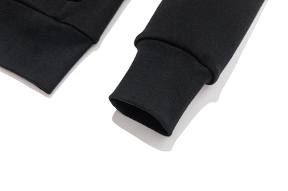 13DE MARZO Doozoo Fur Collar Hoodie Black