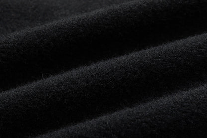 13DE MARZO Doozoo Fur Collar Hoodie Black