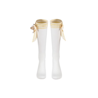 13DE MARZO Golf Mid-Calf Socks White - 13DE MARZO