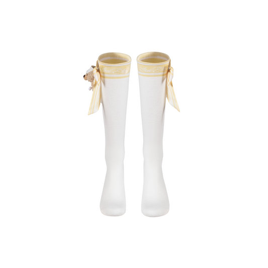 13DE MARZO Golf Mid-Calf Socks White - 13DE MARZO