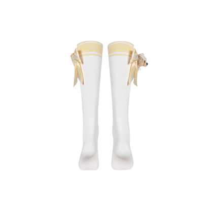 13DE MARZO Golf Mid-Calf Socks White - 13DE MARZO