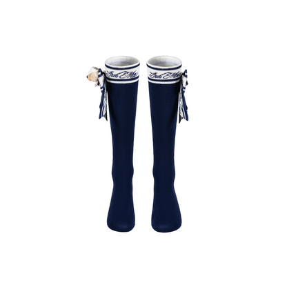 13DE MARZO Golf Mid-Calf Socks Navy Blue - 13DE MARZO