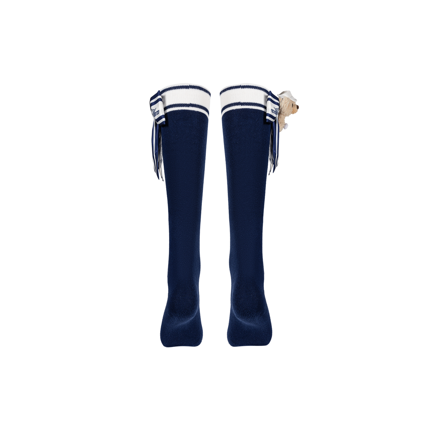 13DE MARZO Golf Mid-Calf Socks Navy Blue - 13DE MARZO