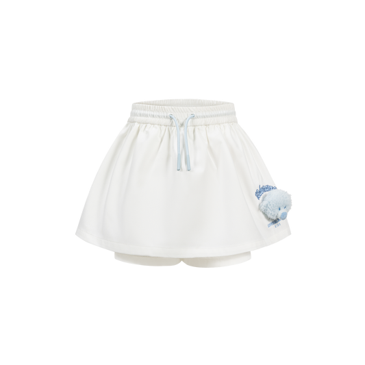13DE MARZO BabyBear Aline Shorts White - 13DE MARZO