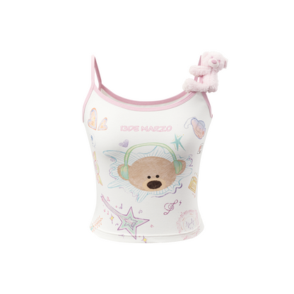13DE MARZO Musical Festvial Bear Camisole - 13DE MARZO