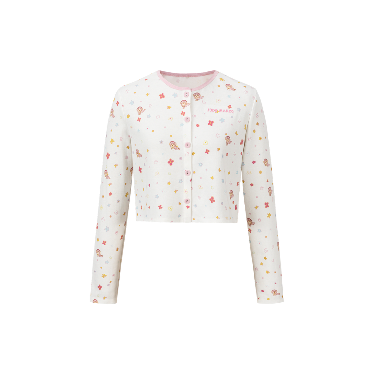 13DE MARZO Floral Room Bear Pajama Set