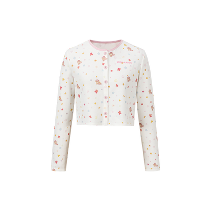 13DE MARZO Floral Room Bear Pajama Set