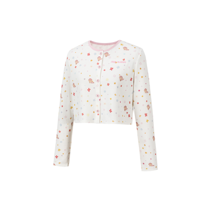 13DE MARZO Floral Room Bear Pajama Set