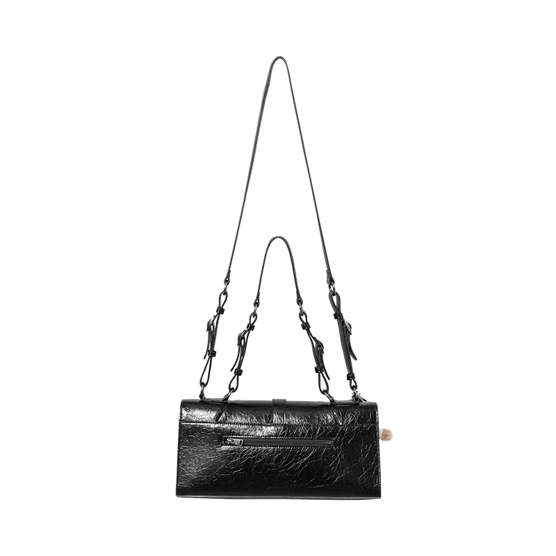 13DE MARZO Sheriff Bear Baguette Bag Black