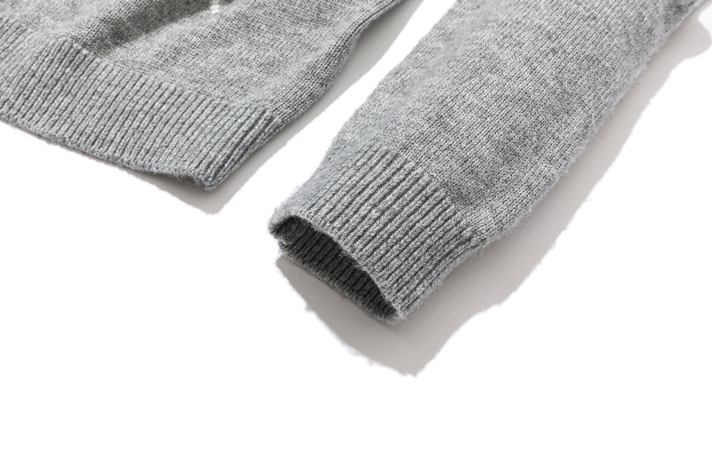13DE MARZO Bow Bear Knit Cardigan Vest Grey