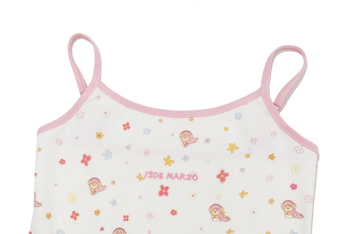 13DE MARZO Floral Room Bear Pajama Set