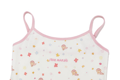 13DE MARZO Floral Room Bear Pajama Set