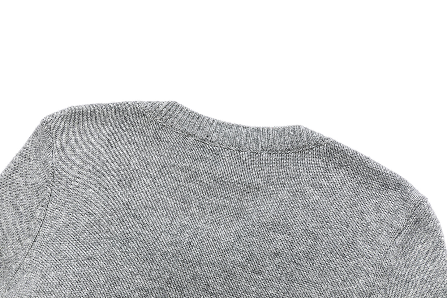 13DE MARZO Bow Bear Knit Cardigan Vest Grey